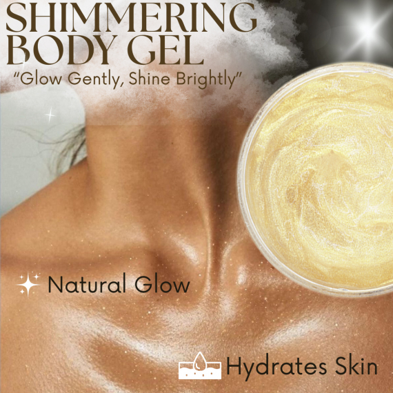 Shimmering body gel