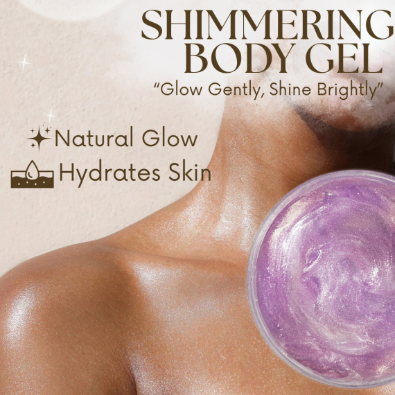 Shimmering body gel