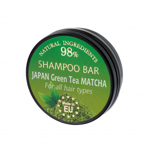 Shampoo bar in aluminium jar