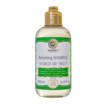 Refreshing shampoo for dry and damaged hair