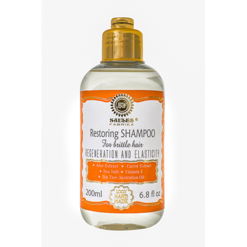Restoring shampoo for brittle hair