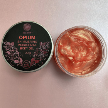 Shimmering body gel