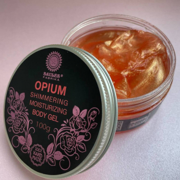 Shimmering body gel