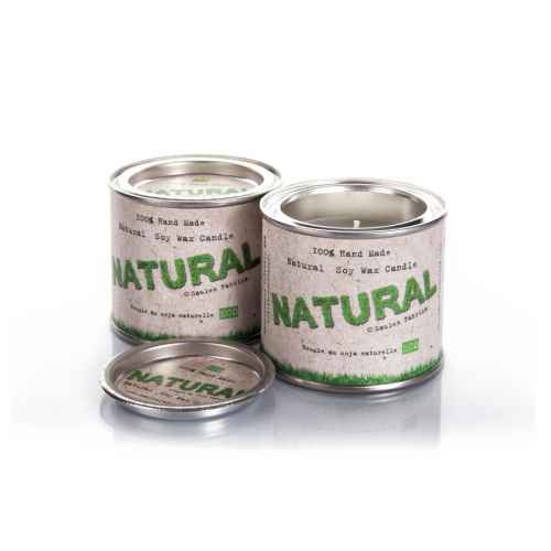 Soy wax eco candle in tin